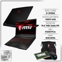 Laptop MSI GF63 Thin 10SCSR 830VN i7 10750H 1650Ti 512GB 144Hz